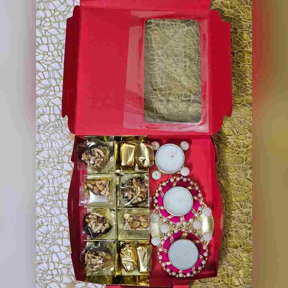 Dry Fruit Delicacy and T-Light Corporate Diwali Hampers Gifts